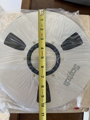 SCOTCH 3M 10.5&Prime; x 1/2&Prime; Metal Reel to Reel 3 Window Silver 6 Screw NOS Magnetic