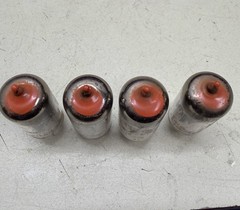 *PREMIUM* Matched Quad (RED TIP) 1963 Raytheon 12AX7A Tubes Amplitrex Tested