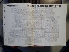 Vintage Marantz Model 2220B Stereo Receiver with Owner&rsquo;s Manual in Exc Condition