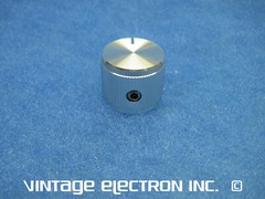NEW Replacement DYNACO Knob (3/4&Prime; diameter) – SILVER Machined Aluminum