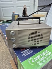 Vintage General Electric GE Portable TV AM/FM Radio Model 7-7150B (Dec-1987)