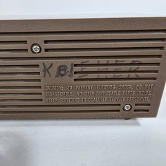 Vintage RCA AM Radio RZA203T Brown Faux Wood Grain Desk Radio Tested Works