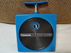Panasonic RQ-830S dynamite plunger 8-track tape player blue working
