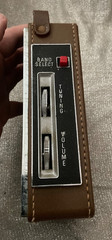 General Electric AM/FM Radio AM/FM Leather Case P-975B Tested Working See Video
