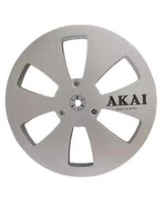 One Pair silvery TAPE REEL Akai 7&Prime; inch Light Metal Aluminum Take Up Reel