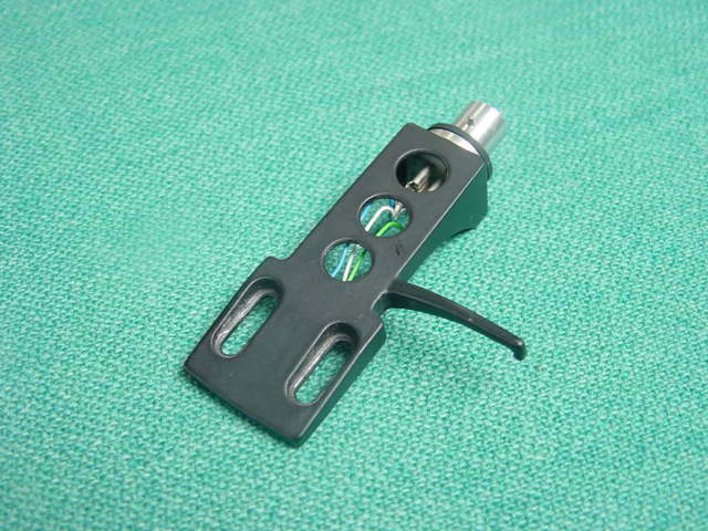 Technics or Generic Black Aluminum Headshell, Complete w/ 4 Leads