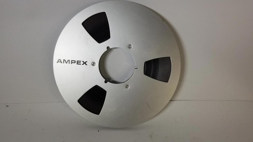 Vintage Ampex 10.5&Prime; 1/4&Prime; Tape Metal Reel to Reel Take-up Reel