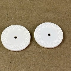 (2) High Quality 3D Printed Japan Variable Capacitor/Polyvaricon Wheel/Knob .75&Prime;