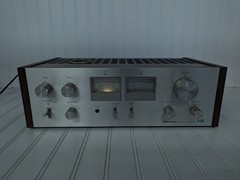 Pioneer Stereo Amplifier SA-6700 Vintage Silver Face With VU Meters Tested Works