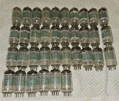 Lot of 36 Sylvania/Baldwin 12AU7/ECC82 Vacuum Tubes – 1960&rsquo;s
