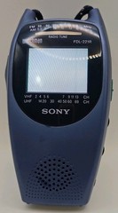 Sony Watchman FDL-221R 2.2&Prime; Color LCD Television Combo FM/AM Radio (BLUE) TESTED