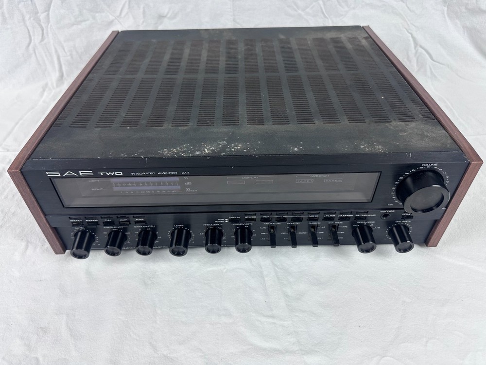 SAE Two A14 Integrated Amplifier Vintage Used Powers On For Parts Or Repair