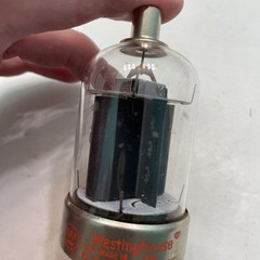 WESTINGHOUSE 6146B 8298 Metal Base Black Plate Vacuum Tube Untested