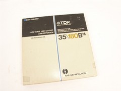 TDK LX 35/180BM Reel to Reel Pro Audio Tape 1/4&Prime;x3600&prime; 10.5&Prime; Metal Reel NAB Hub