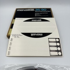 Maxell UD 35-90 Reel to Reel Tape 7&Prime; NOS Opened – 1800ft 1/4&Prime; Made in Japan