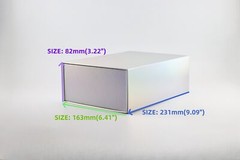 10 PCS Laser Paper gife box DIY LOGO SIZE:231mm(9.09&Prime;)X163mm(6.41&Prime;)X82mm(3.22&Prime;)