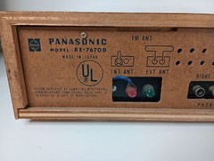 Vintage Panasonic RE-7670D Stereo Receiver With Original Panasonic Speakers Set