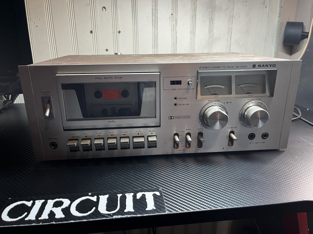 Sanyo RD 5250 Stereo Cassette Deck PARTS or REPAIR