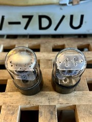 Pair of Early 1950’s BRIMAR 6SL7GT Vacuum Tubes D Getters Closely Matched CV1985