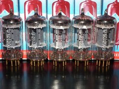 Platinum Matched Pair 6211 Telefunken ~ECC82 Tested NOS DB Gold Pins Same codes