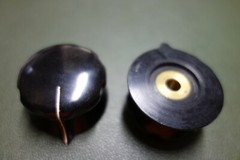 RCA / BIC -1 1/2&Prime; Bakelite 1/4&Prime; Shaft – Brass Insert « copy » Audio Knob
