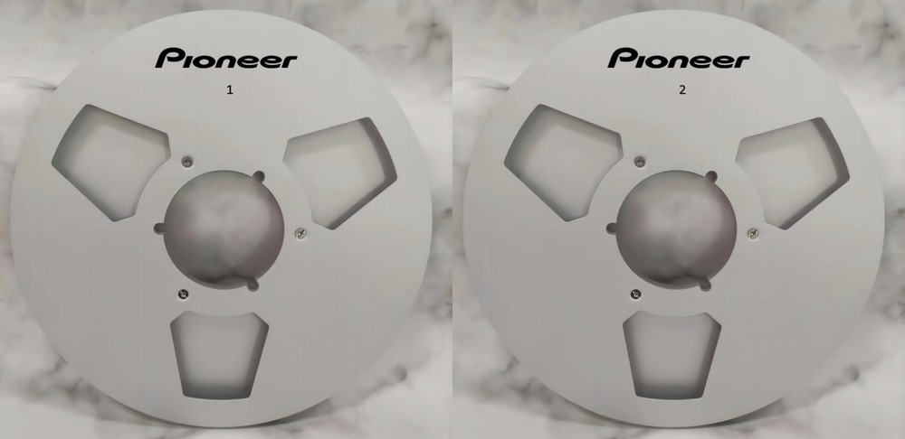 One Pair 10.5 » silver Pioneer Tape reel High Quality Aluminum Take Up Reel