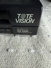 Tote Vision GS-5000 VHS Video Cassette Player VCR AC/DC 12V/Plays video/Works