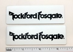 Rockford Fosgate Speaker Badge Logo Custom Made Aluminum Pair