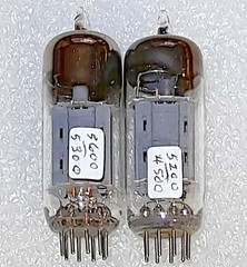 Pair 12BH7 unbranded Vacuum Tubes, Triplett 3444 Tested – will combine shipping