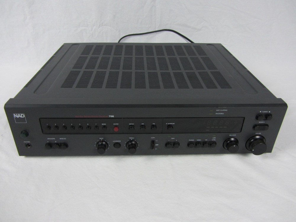 NAD 7100 Monitor Series Stereo Receiver Vintage Used Tested Works 2x 50W