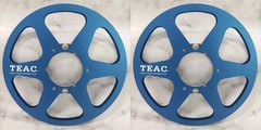 One Pair TEAC 10.5 » silvery Tape reel High Quality Aluminum Take Up Reel.