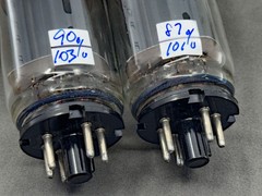Matched Pair Sovtek 5881 6L6WGC Power Tubes Dual Cup Getters Tests Strong