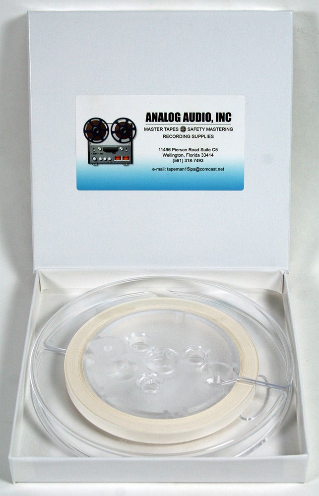 *NEW* 100&prime; x 1/4&Prime; WHITE PAPER LEADER TAPE FOR REEL TO REEL EDITING on TEAC OTARI