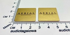 Aerial Acoustics Speaker Badge Logo Emblem Custom Made PAIR