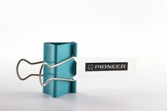 PIONEER logo badge Sticker Decal DIY waterproof 38.1mm(1.5&Prime;)X7.1mm(0.28&Prime;)