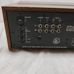 SANYO JCX 2100K Vintage Stereo Receiver Silver Face Classic Amber Parts only