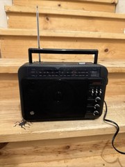 GE Super Radio Long Range AM/FM HI Performance Radio- Black
