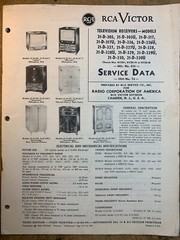 RCA Victor Television Data 1953 No. T4 KCS81 Chassis Series manual FREE SHIPPING