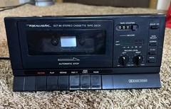 Realistic SCT-86 Stereo Cassette Tape Deck Vintage Tested Working Clean