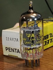 12AX7A/ECC83 Tungsram « Penta Lab » NOS/NIB MaxiPreamp2/TV7 tested