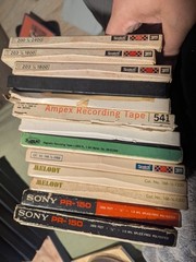 LOT of (13) Used Open REEL-TO-REEL Tapes Vintage 7&Prime; Analog Audio