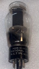 Western Electric National Union Type 350B 1950s Vacuum Tube Amplitrex 85% RARE
