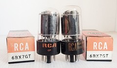 Pair New Old Stock RCA 6BX7GT Twin Triode Vacuum Amplifier Tubes