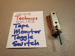 TECHNICS SSL153 TOGGLE SWITCH TAPE MONITOR SA-404 SA-303 STEREO RECEIVER