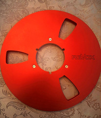 REVOX Original 10.5&Prime; Take-up Reel — in Red — Swiss Made
