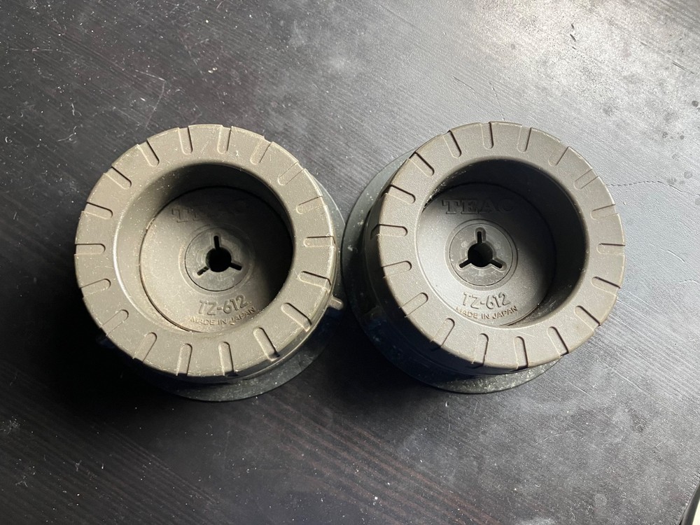 VTG TEAC Tascam PAIR TZ-612 NAB Reel Hub Adapter for 10.5&Prime; Reels Akai Reel