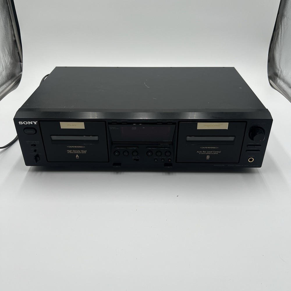 Vintage Sony TC-WE475 Dual Cassette Deck Stereo Player Recorder Tested Working
