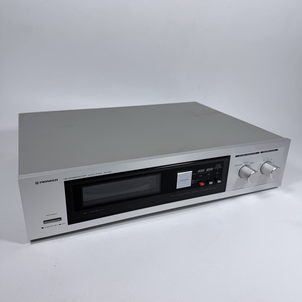 Vintage Pioneer SR-60 Stereo Reverberation Amplifier Tested Working Silver