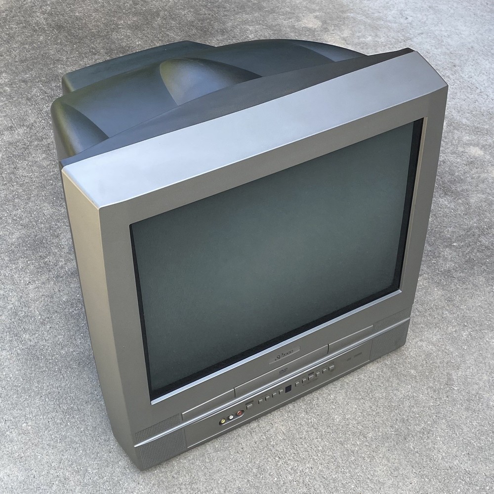 SV2000 WV20D5 20&Prime; Flat CRT TV Built-In DVD Player Combo Y2K – TESTED – No Remote