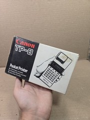 Canon TP-8 Pocket Printer Calculator w/Original Box, Manual, & Paper Tested